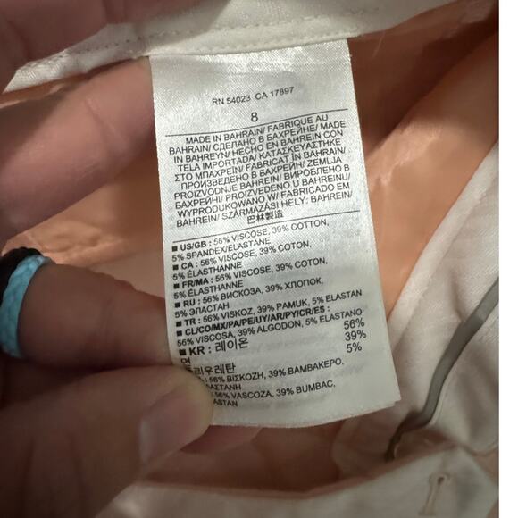 Banana Republic Sloan Pink Slim Stretch Pants Women’s 8 Ankle Career Trousers - Picture 4 of 9